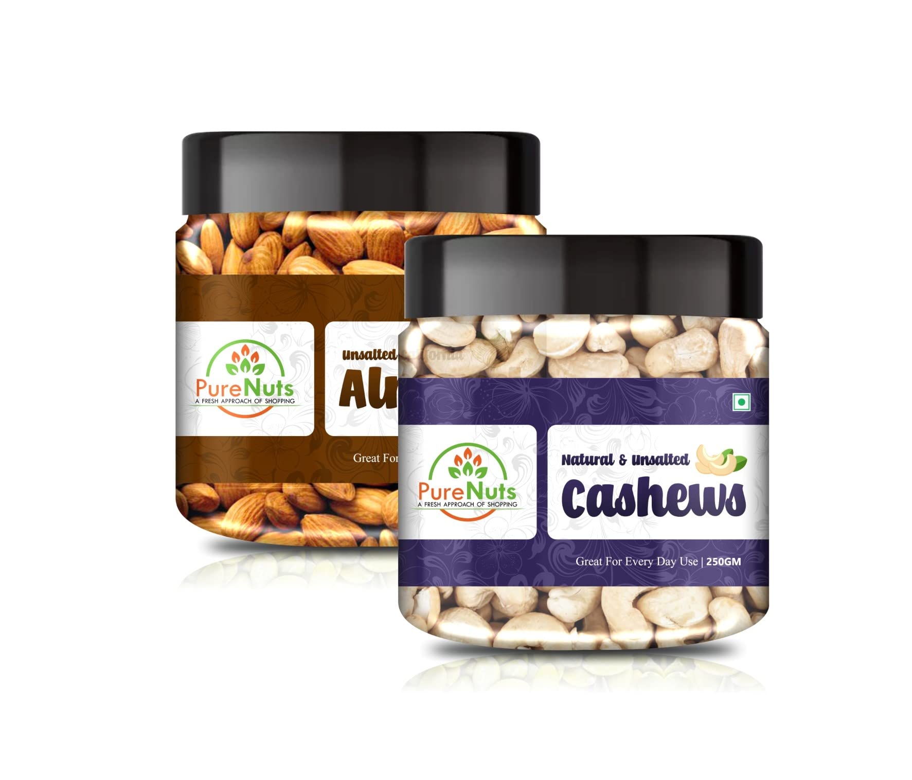 Pure Nuts Dry Fruits Combo Pack - (250g * 2) 500gm (Almonds Cashews) - All Premium. (B09M8PCLTB) Amazon Price History, Amazon Price Tracker