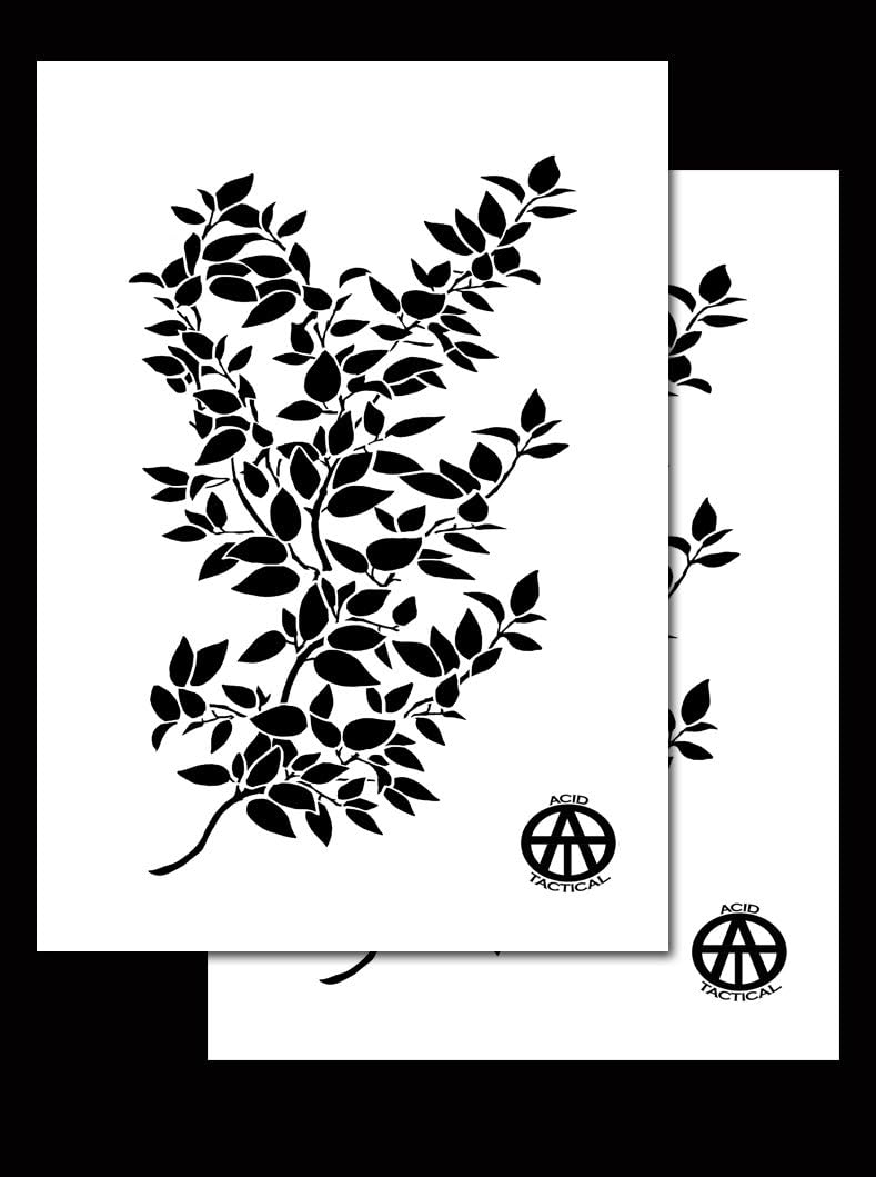 Acid Tactical® Jon Boat Duck Boat Camouflage Spray painting stencils 2 Pack