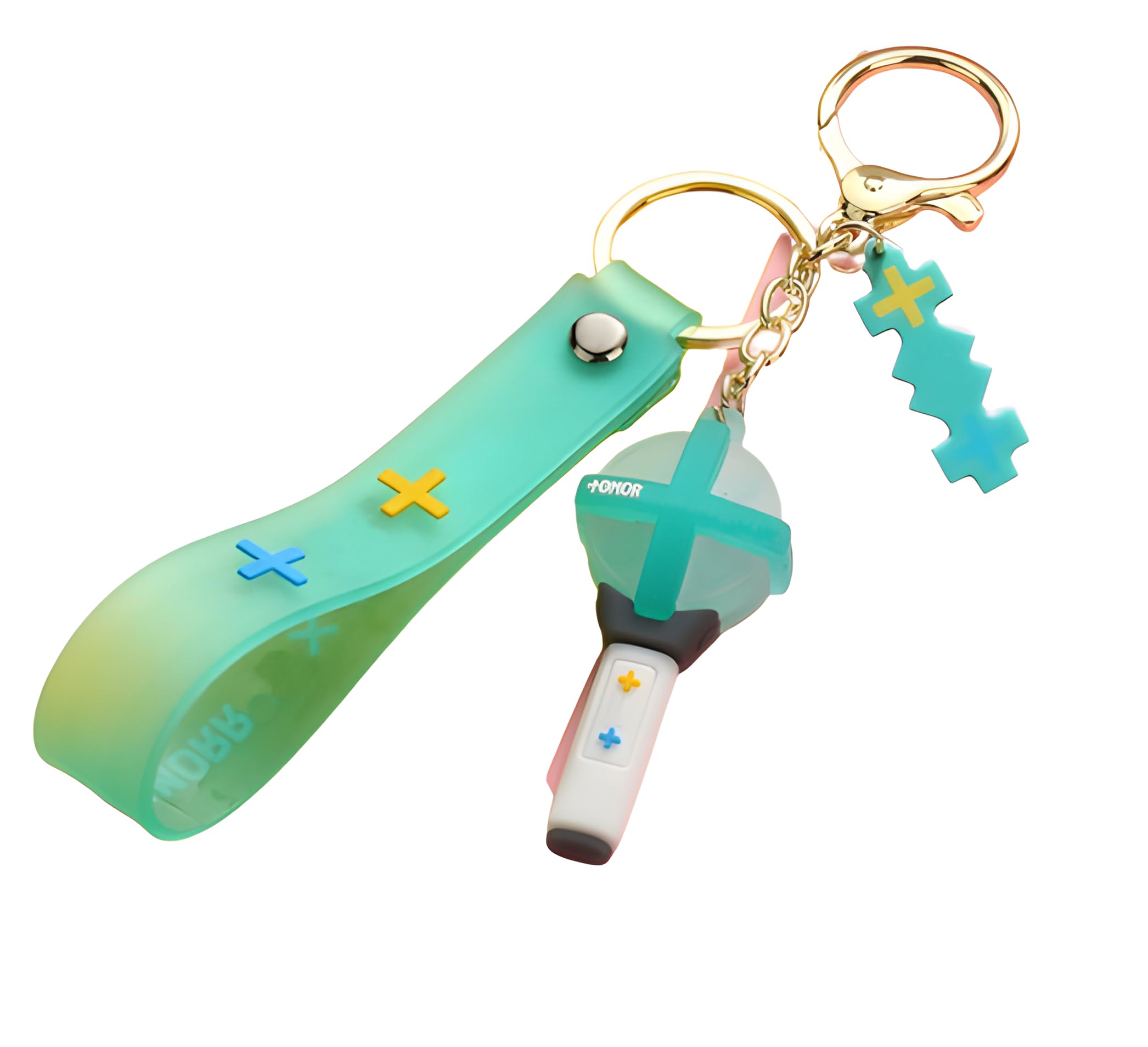 My KshopKPOP Light Stick Keychain Accessories Key Ring Bag Ornaments,Keyring Car Key Pendant Women Handbag Wallet Keychain.Rubber Keychain