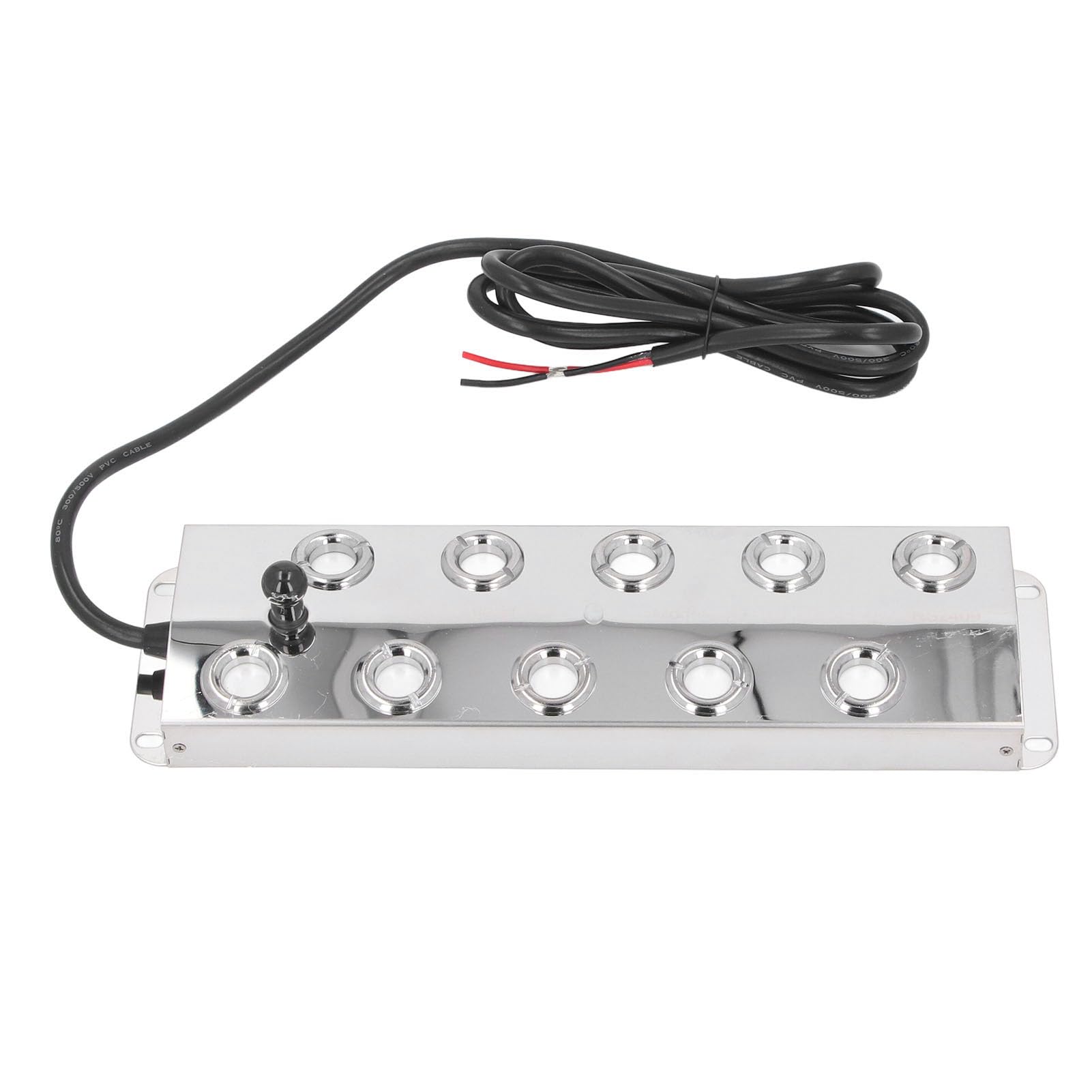 Ultrasonic Fogger Humidifier, 1.5m Power Cable Stable Mist Maker Fogger 10 Head Food Grade Stainless Steel DC45-48V for Gardening