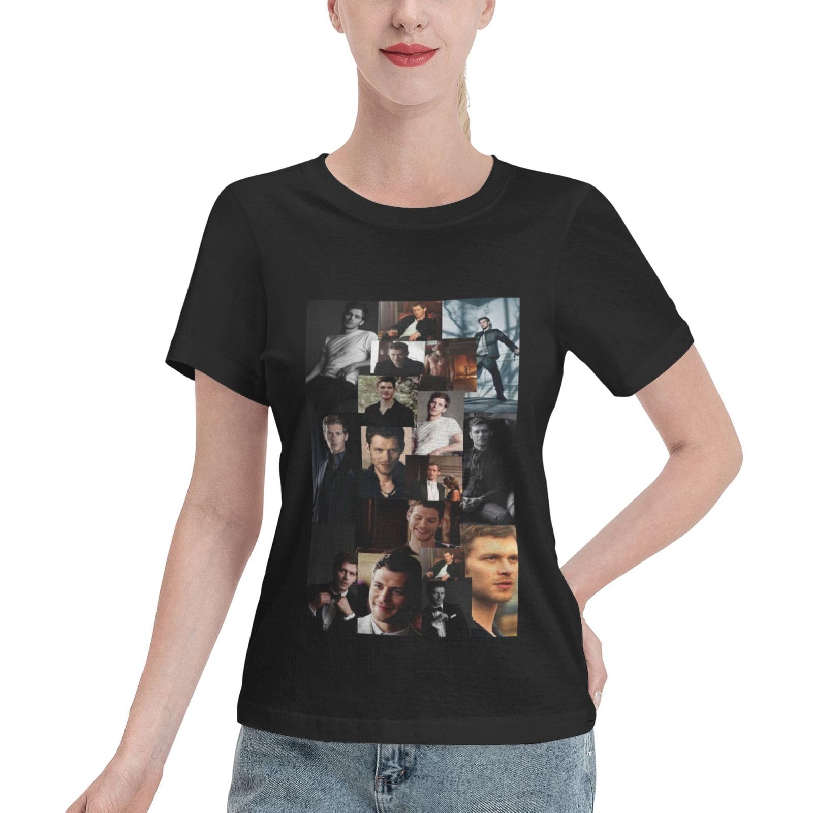 DJNGN Klaus Women's T-Shirts Mikaelson Women's Tops Tee Shirts Workout Short Casual Shirt Women Stylish T-Shirts