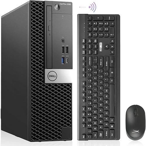 Dell Computadoras de escritorio OptiPlex 5060 Windows 11, Intel 6-Core i5-8500, 16GB DDR4 Ram, 512GB NVMe M.2 SSD, Wi-Fi inalámbrico 6e AX210,