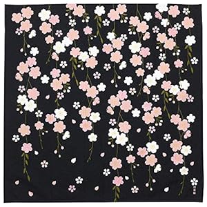 HAMAMONYO Furoshiki Weinende Kirschblüten der Nacht