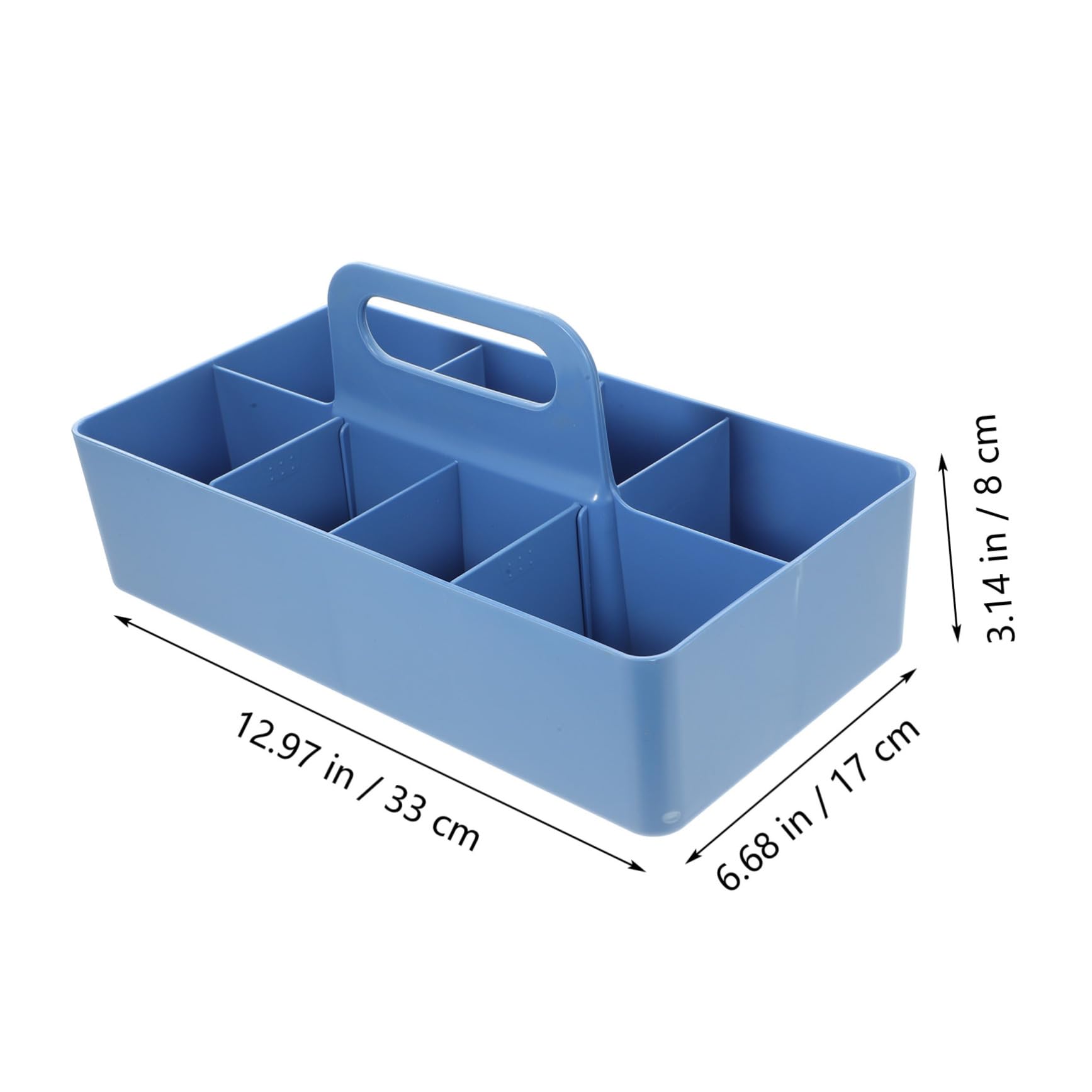 Hemobllo Contenitore Per Organizzazione Da Scrivania Scomparti Per Scatole Portaoggetti Maniglia Per Riporre Trucchi Cancelleria Utensili Da Cucina e Design Impilabile e
