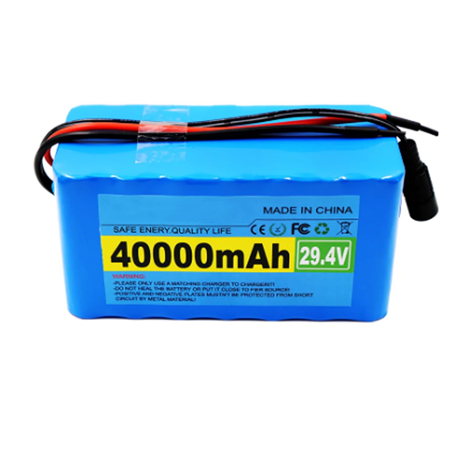 24V 40Ah 7S3P 40000mAh Li-Ion Batería para Bicicleta Eléctrica Ciclomotor+29.4V 2A Cargador para Reemplazo Bicicleta Eléctrica T