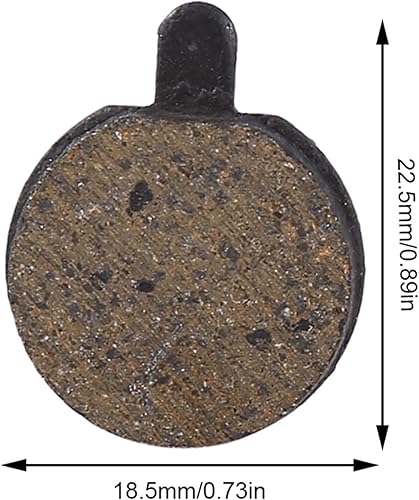 Miniatura 5 de Juego de 4 pastillas de freno de disco de bicicleta, almohadillas semimetálicas de resina negra para bicicleta de montaña