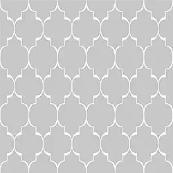 Papel De Parede 12m Adesivo Lavável Cinza Mosaico