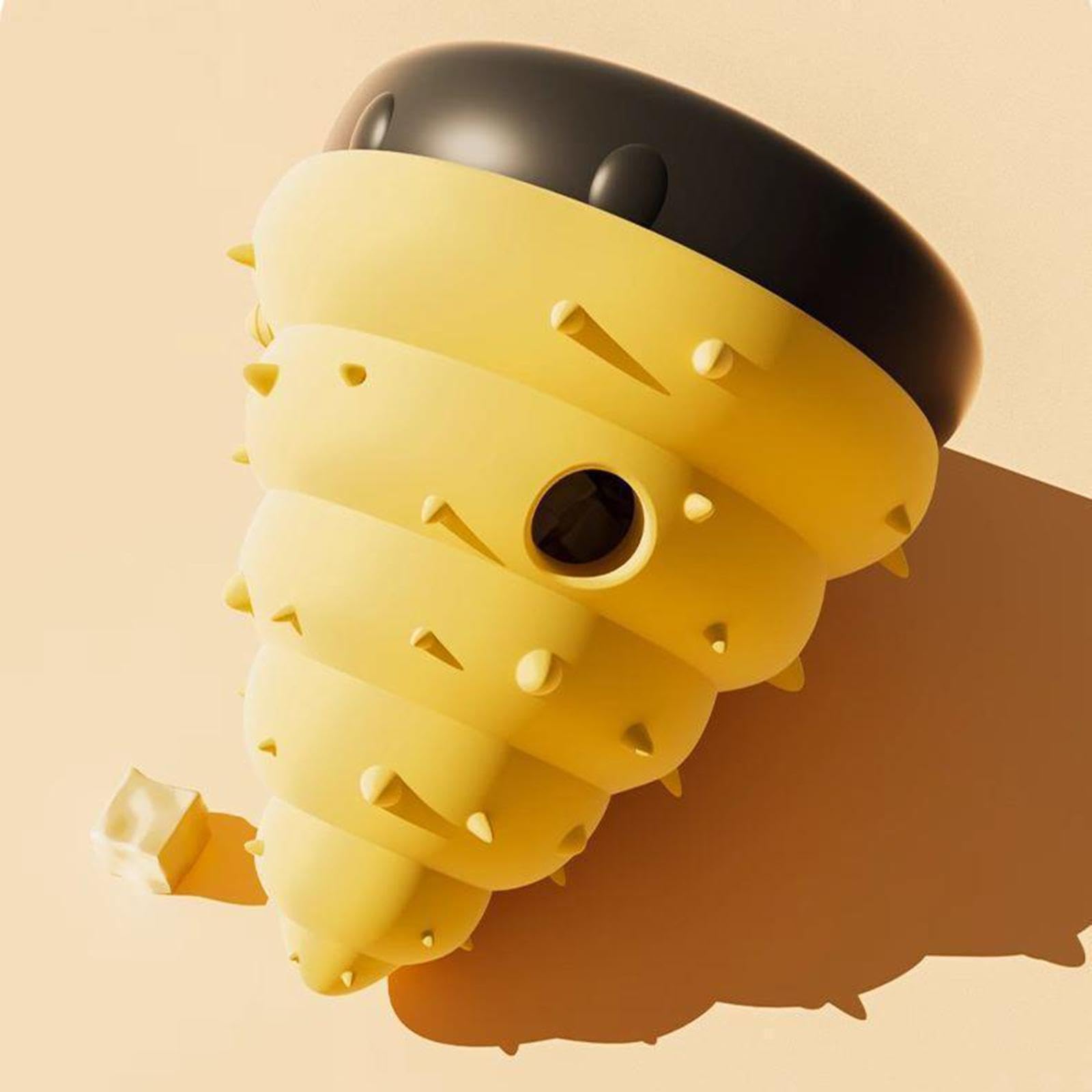 F Fityle Balle Distributrice de Friandises pour Chien Jouet Distributeur de Croquettes Puzzle Éducatif en Silicone Anti-Morsure Adapté à La Mastication Réducti, Conque