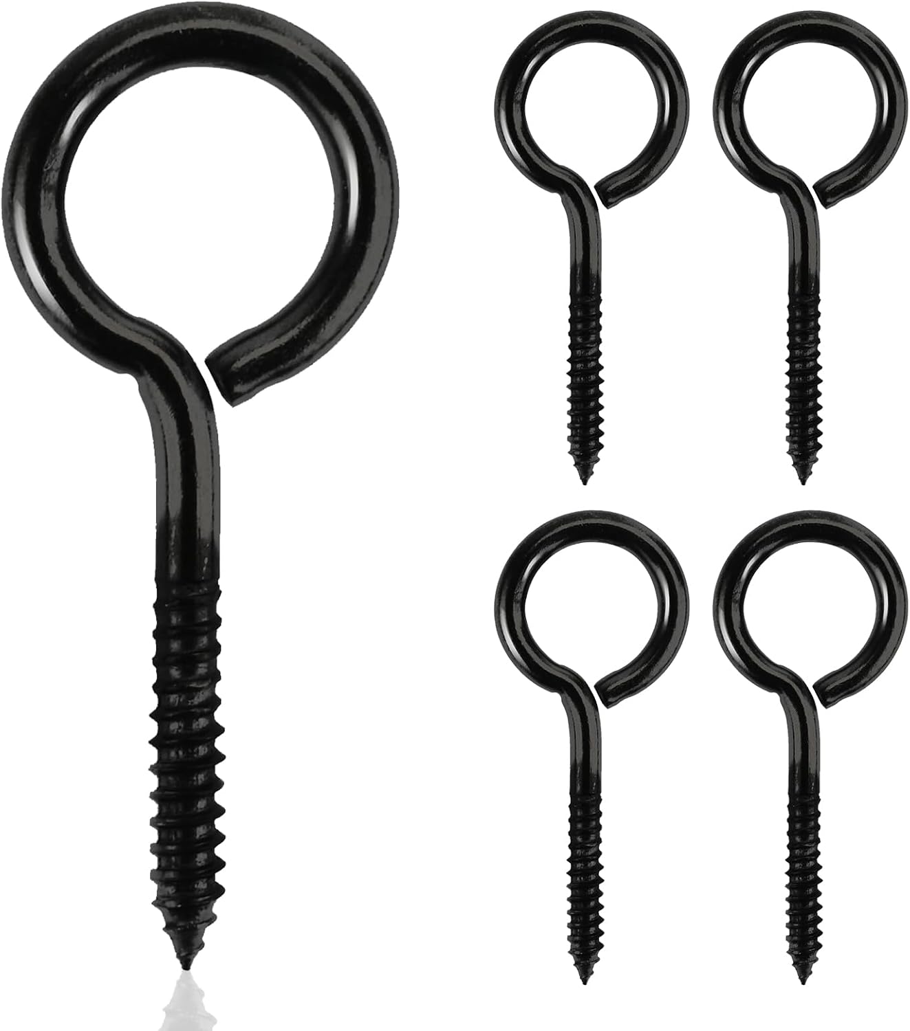 4 Pcs Stainless Steel Hook Screws, Sheep Circle Round Eye Self Tapping Screws Screw Hooks