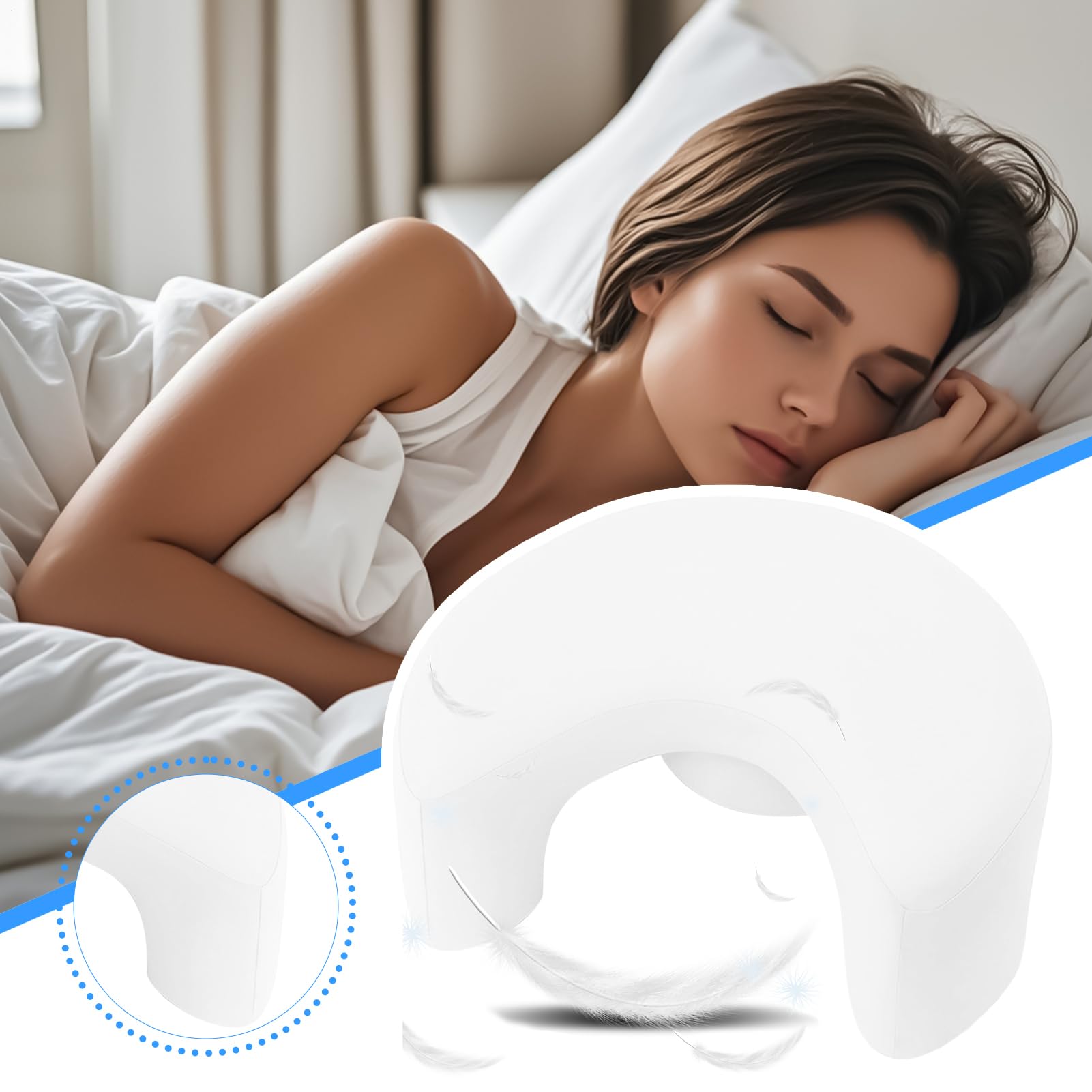 Cuscino Ergonomico Per Sul Fianco Adulti Memory Foam Supporto Cervicale e | Guanciale per la spalla di dorme su un fianco Adatto A Di Lato, Corpo, Ginoco, E Hotel