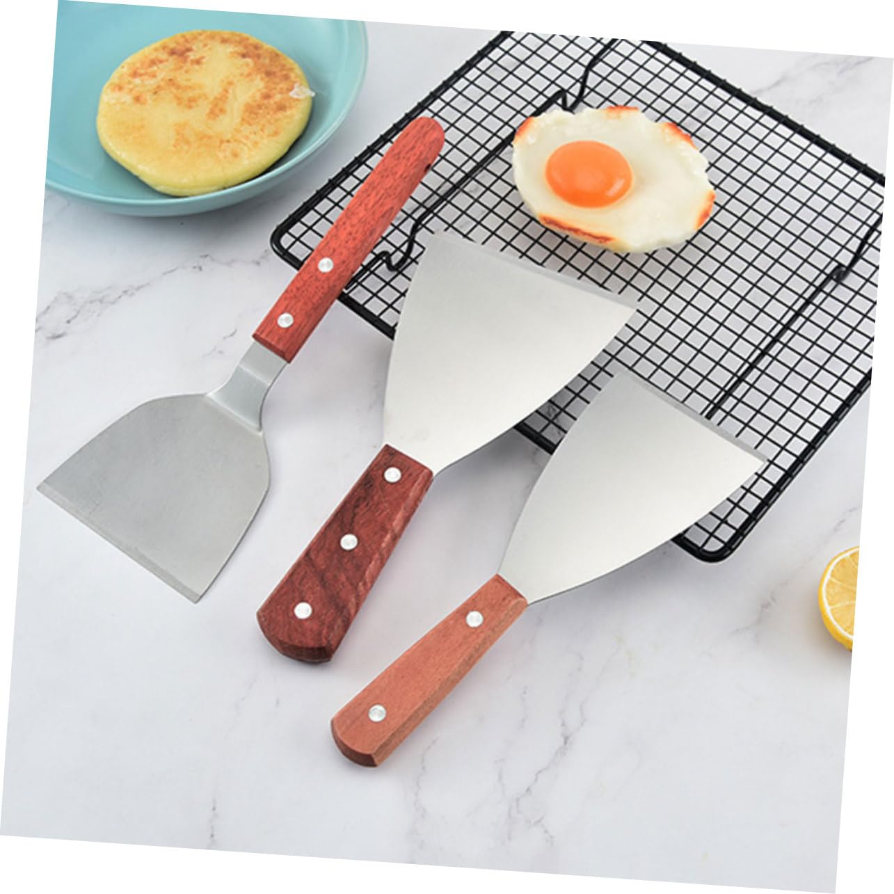 DECHOUS Set di Accessori per Barbecue in Metallo Inossidabile, Pressa per Carne Accessori per Cucinare Esterno, Kit Bbq Spazzola, Cucchiaio e Bottiglia per Spezie