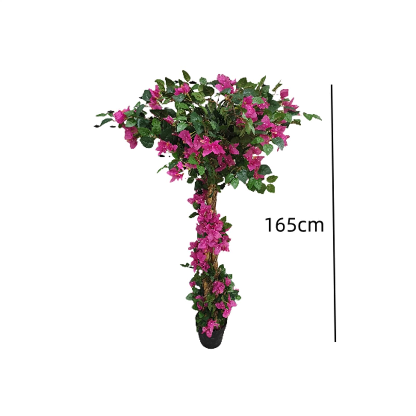 Árbol artificial de buganvilla artificial, plantas artificiales en maceta, árbol artificial con flores para decoración del hogar, oficina, jardín, porche delantero