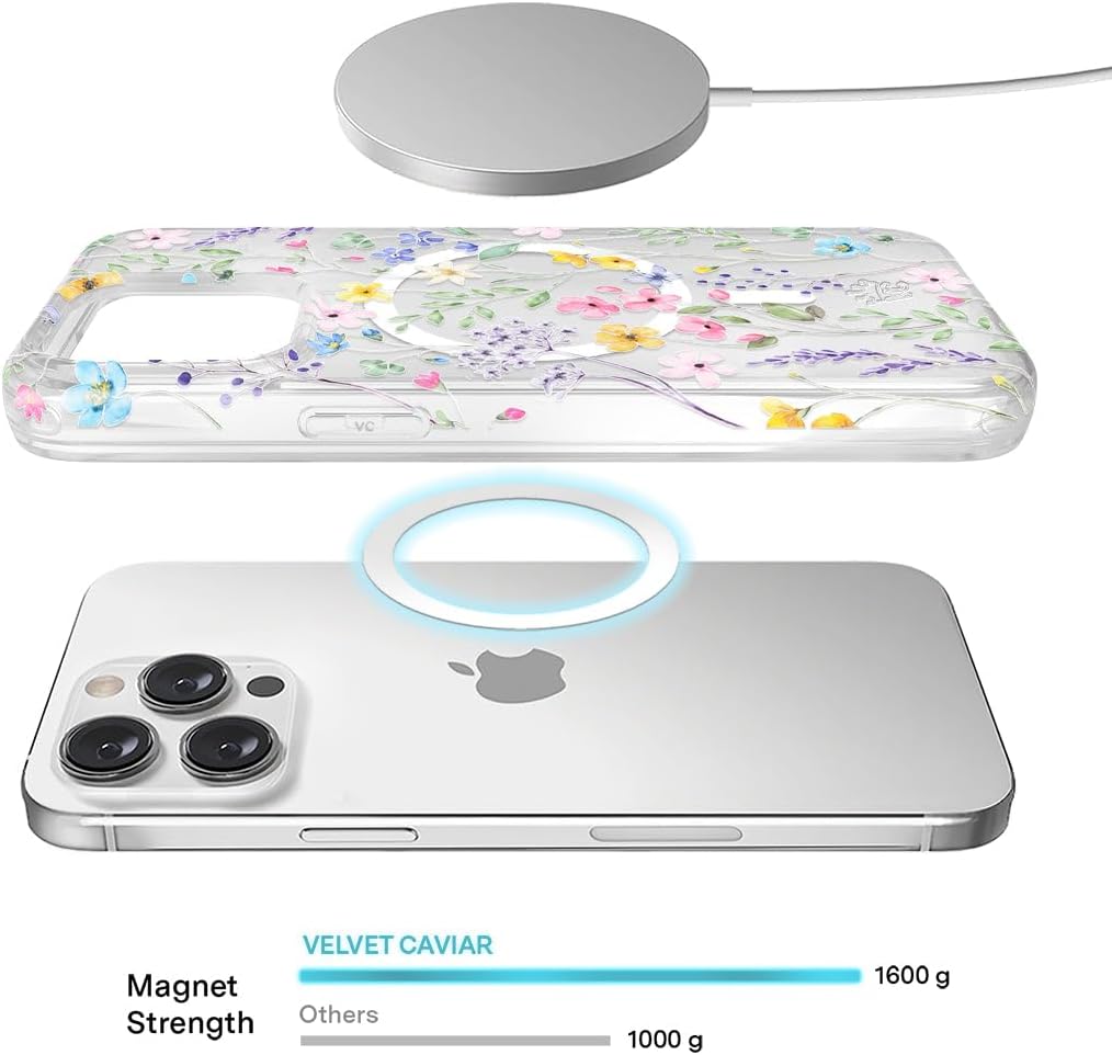 VELVET CAVIAR for iPhone 14 Pro Max Case Wildflower - Compatible with MagSafe [10ft Drop Tested] - Enchanted Floral Colorful Summer Vibes
