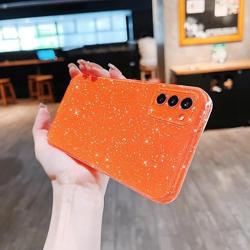 Miniatura 10 de MINSCOSE Funda compatible con Samsung Galaxy S21 Plus 5G, bonita funda delgada con purpurina fina, a prueba de golpes, de TPU para mujeres y niñas,