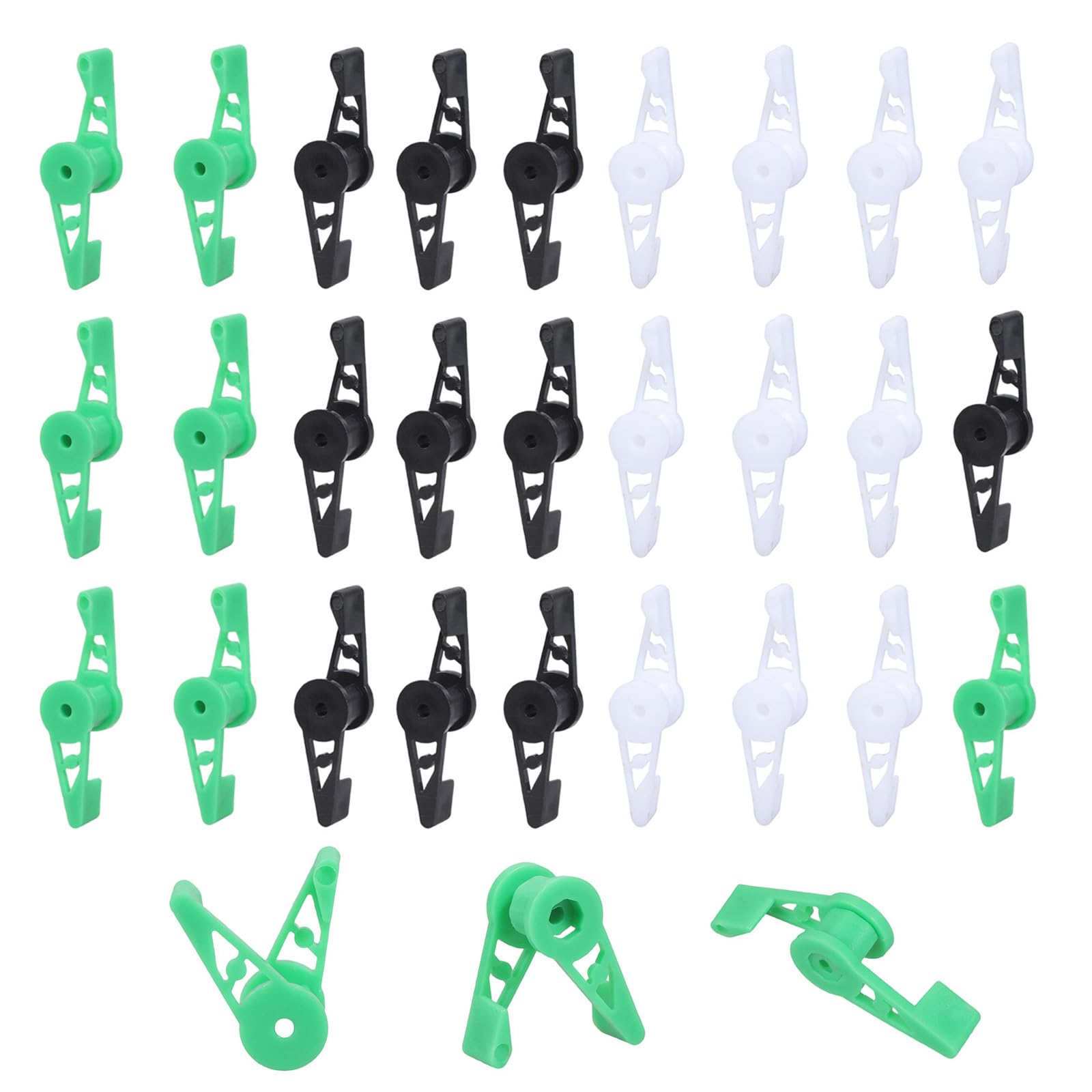 of 30 Adjustable Plant Training Clips 360 Degree Bendable Benders for Low Stress Gardening and Growth Control Plant Bender Clips Set