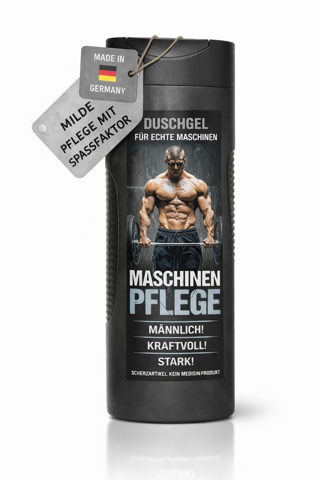 Maschinenpflege Duschgel 300 ml – lustiges Duschgel für Männer