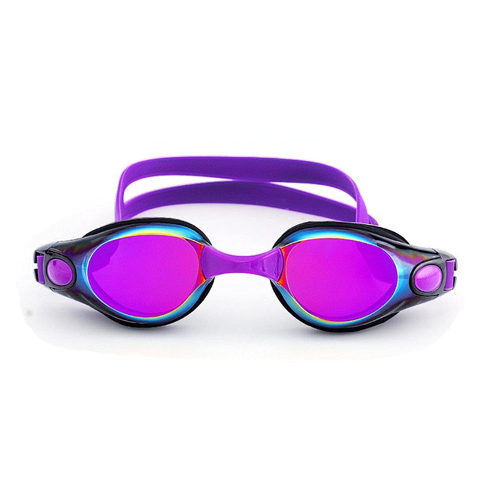 gafas, Gafas de natación for hombres y mujeres, antivaho, con prescripción UV, impermeables, silicona, ajustables, for piscina, for adultos, gafas buceo