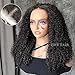 ISEE Wear and Go Glueless Wig Afro Kinky Curly Lace Front Wigs Human Hair 7x5 HD Lace Afro Curly Wigs for Women Lace Pre Cut Glueless Wigs Human Hair Pre Plucked 16 Inch