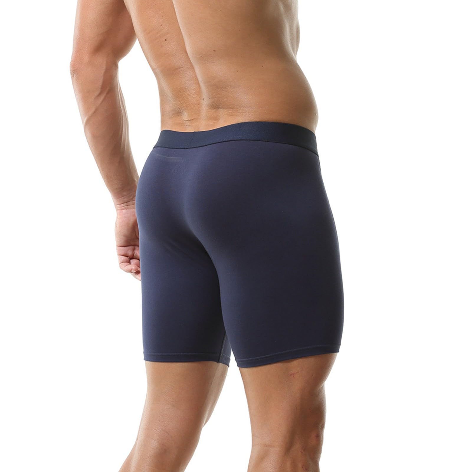 Slip sportivi da uomo in tessuto a rete, con rinforzo sul cavallo, tessuto traspirante, elastico, comodo intimo per la casa e lo sport