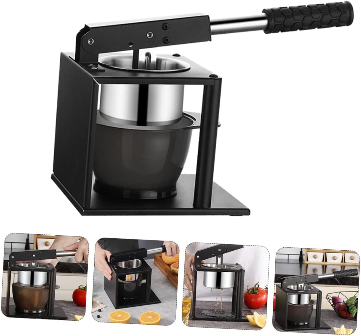 Garneck Manual Fruit Juicer Press for Home and Kitchen Hand Squeezer for Fruits and Soybeans Sturdy Multifunctional Citrus Juicer with Easy to Clean Design