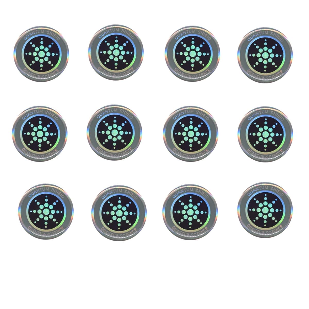 BOBOZHONG Phone Radiation Protection Stickers, 12 Pcs Anti-Radiation Protection Shield Protection Cell Phone Stickers Blocker EMF Protection Blocker Mobile Phones, Laptops, Tablet Computers.
