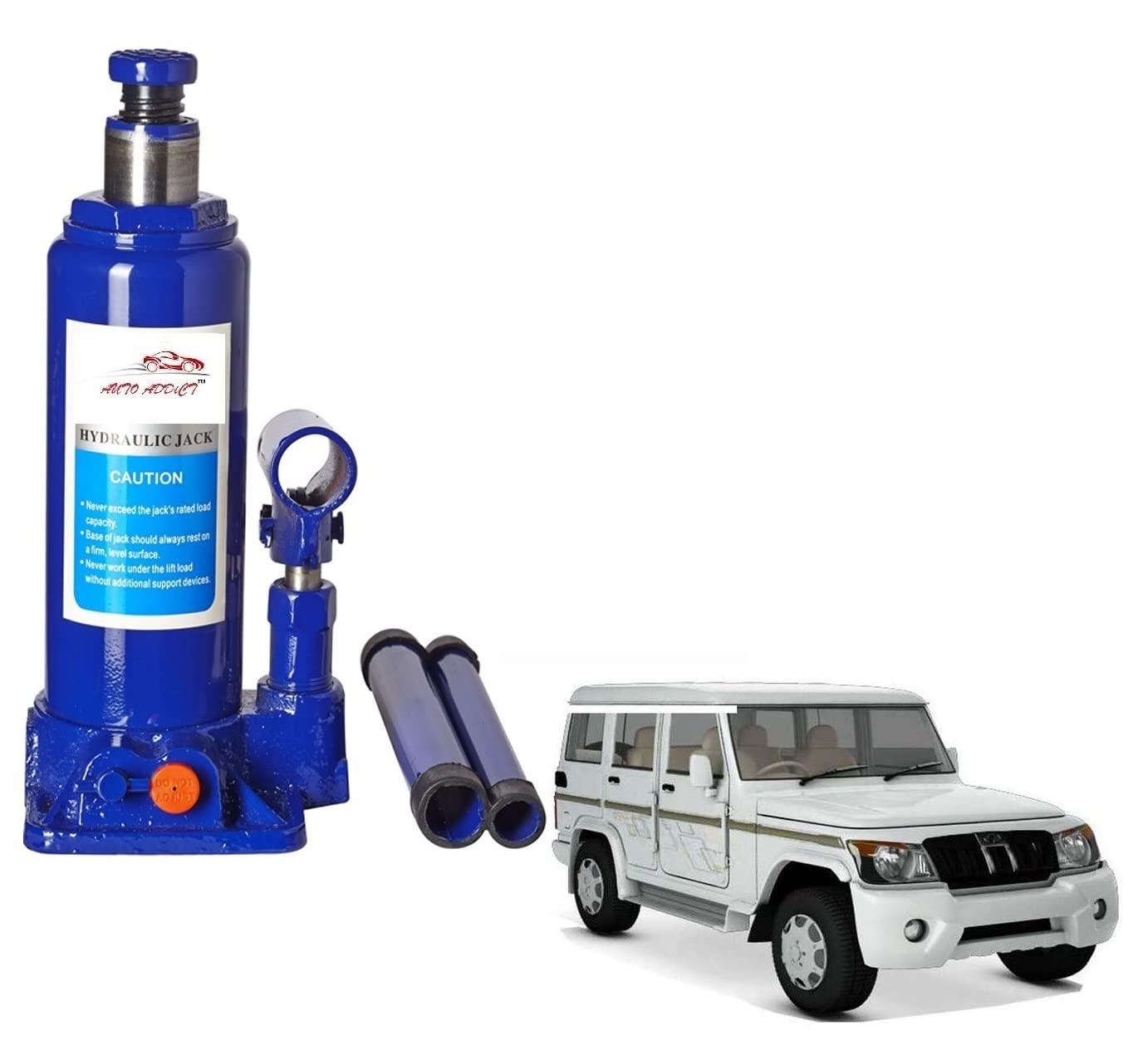 Auto Addict Car Jack 3 TON Hydraulic Bottle Jack for Mahindra Bolero XL