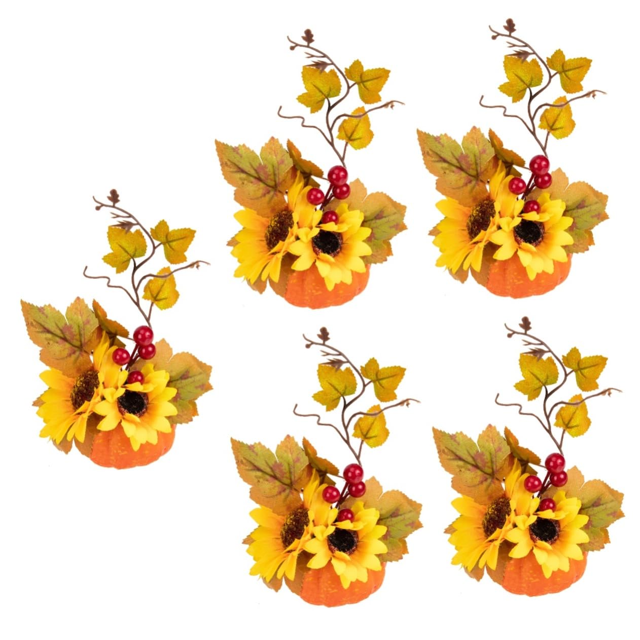 DECHOUS 5stücke Künstliche Kürbis Dekoration Für Halloween Einzigartiges Design Für Garten Party Und Bar Wetterbeständig Und Langlebig Kreative Für Festliche Anlässe
