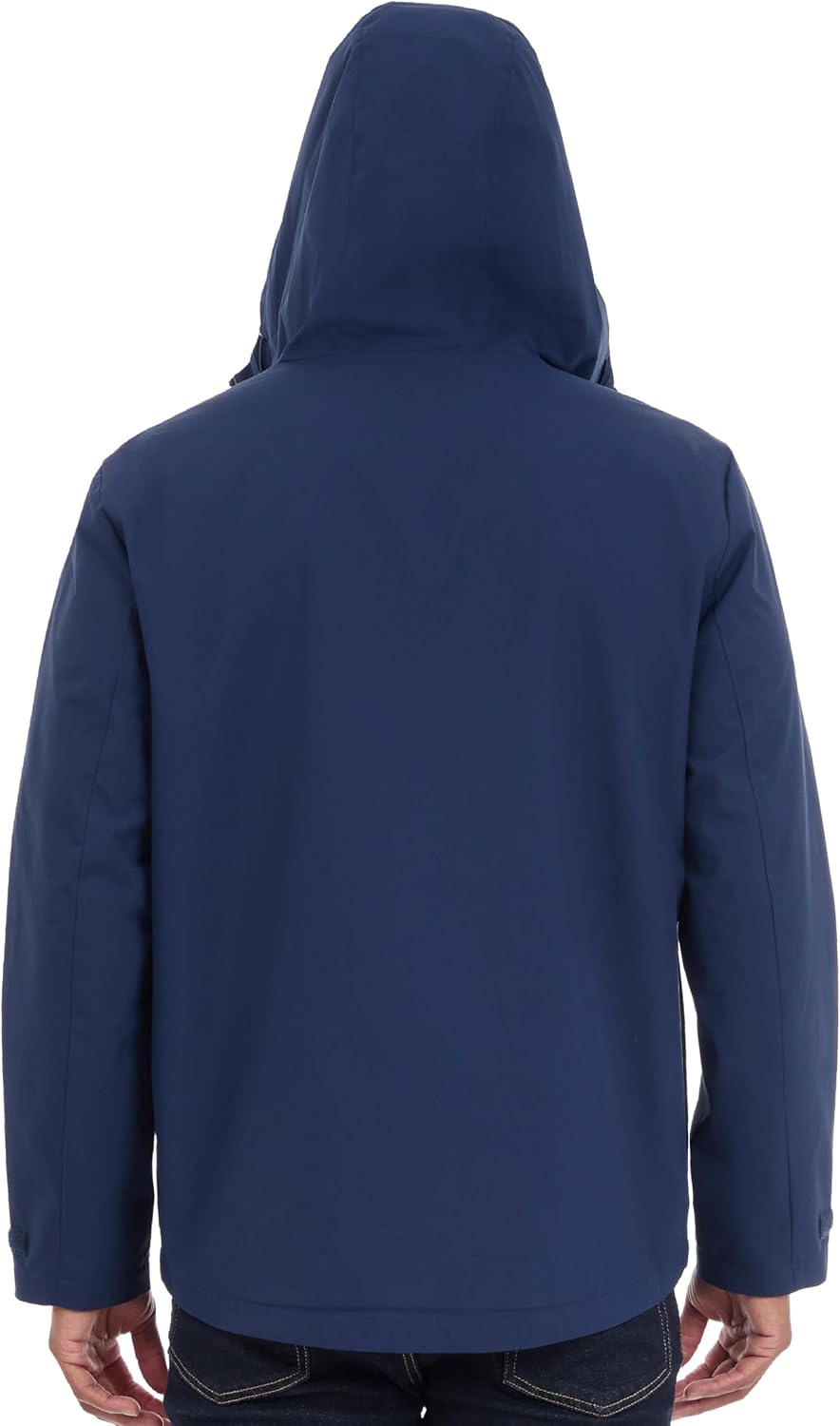 Michael Kors mens Hooded Windbreaker, Rain and Wind Resistant - Image 6