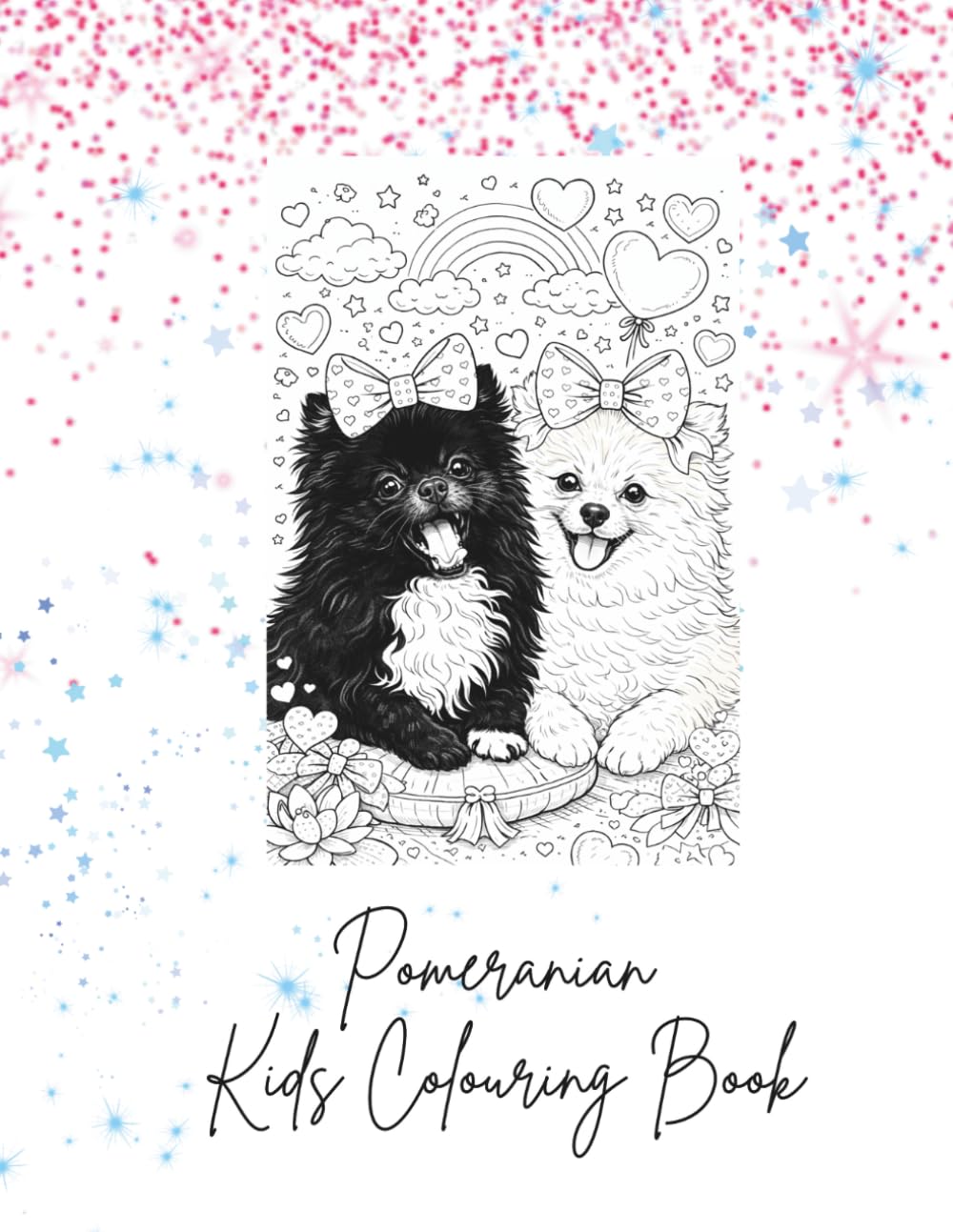 Pomeranian Kids Colouring Book: Pom Pa Dum