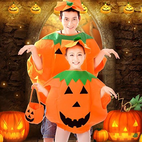 Miniatura 6 de QBSM Disfraz de calabaza de Halloween, ropa para bebés, niños y adultos