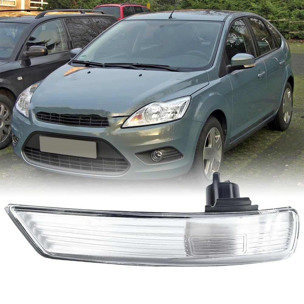 MenDaOLv Wing Mirror Indicator for Ford Focus MK2 MK3 2008-2017 Dynamic Turn Signal Lights,Flowing Sequential Indicator.,A-Left Side