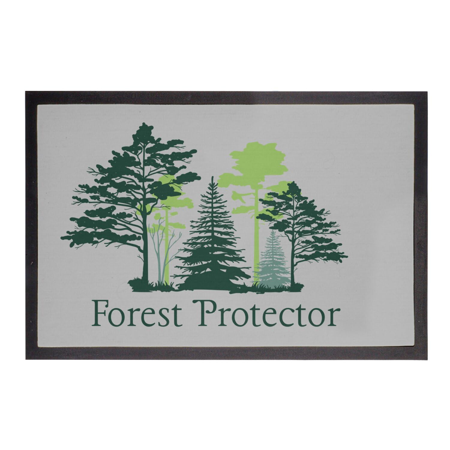 Paillasson Gris Protecteur de la Forêt 60x40 Tapis Entrée Nature