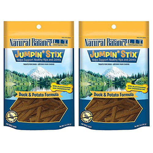 Natural Balance L.I.T. Limited Ingredient Treats Jumpin' Stix Dog Treats - 5 Ounces - Duck & Potato (2 Pack)