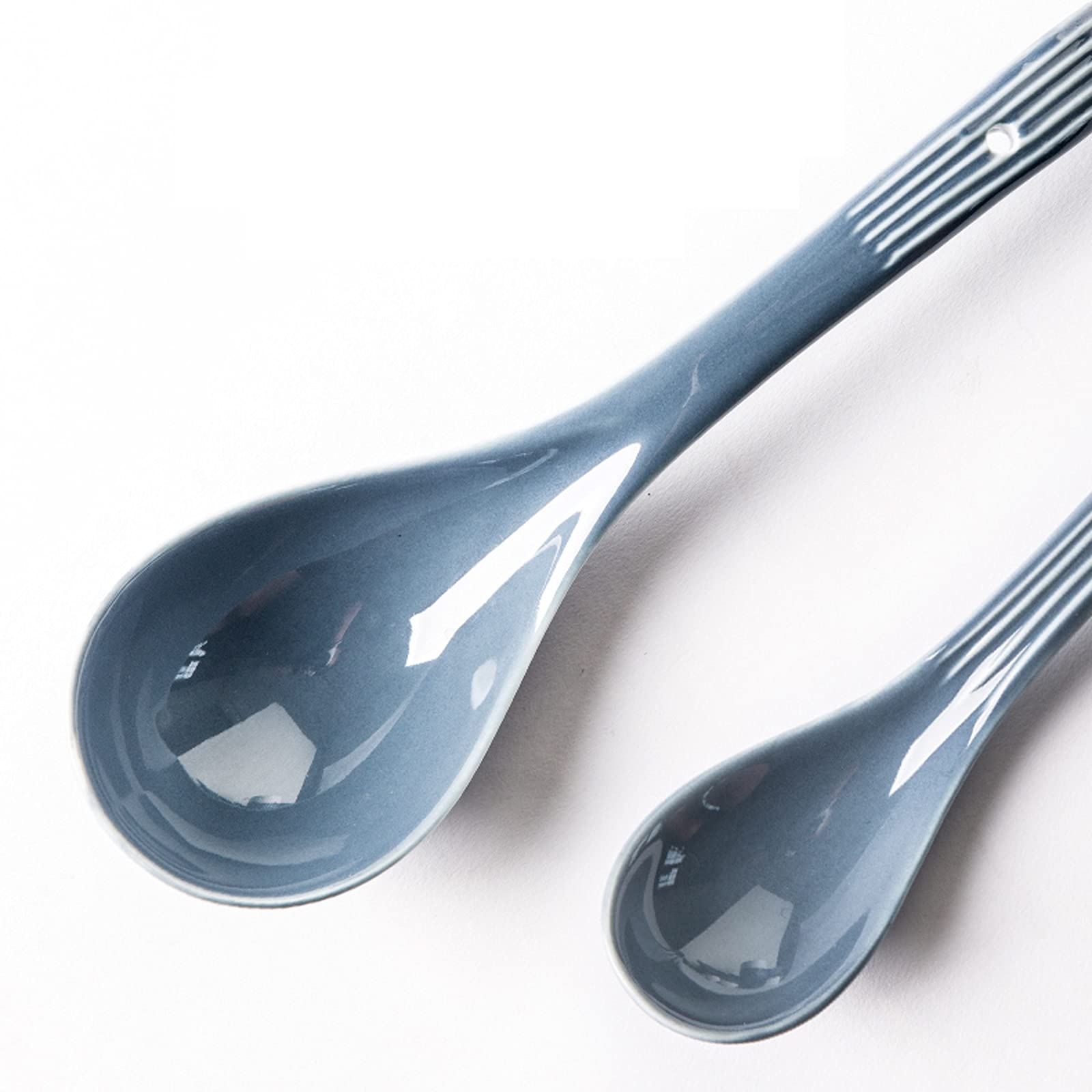 Cucharas de Sopa Cuchara De Sopa Pequeña De Cerámica Sopa Doméstica Cuchara Grande Cuchara De Sopa Mango Largo Cuchara De Sopa Grande Red Nórdica Roja 5 Palos para el hogar y la Cocina (Color : D)