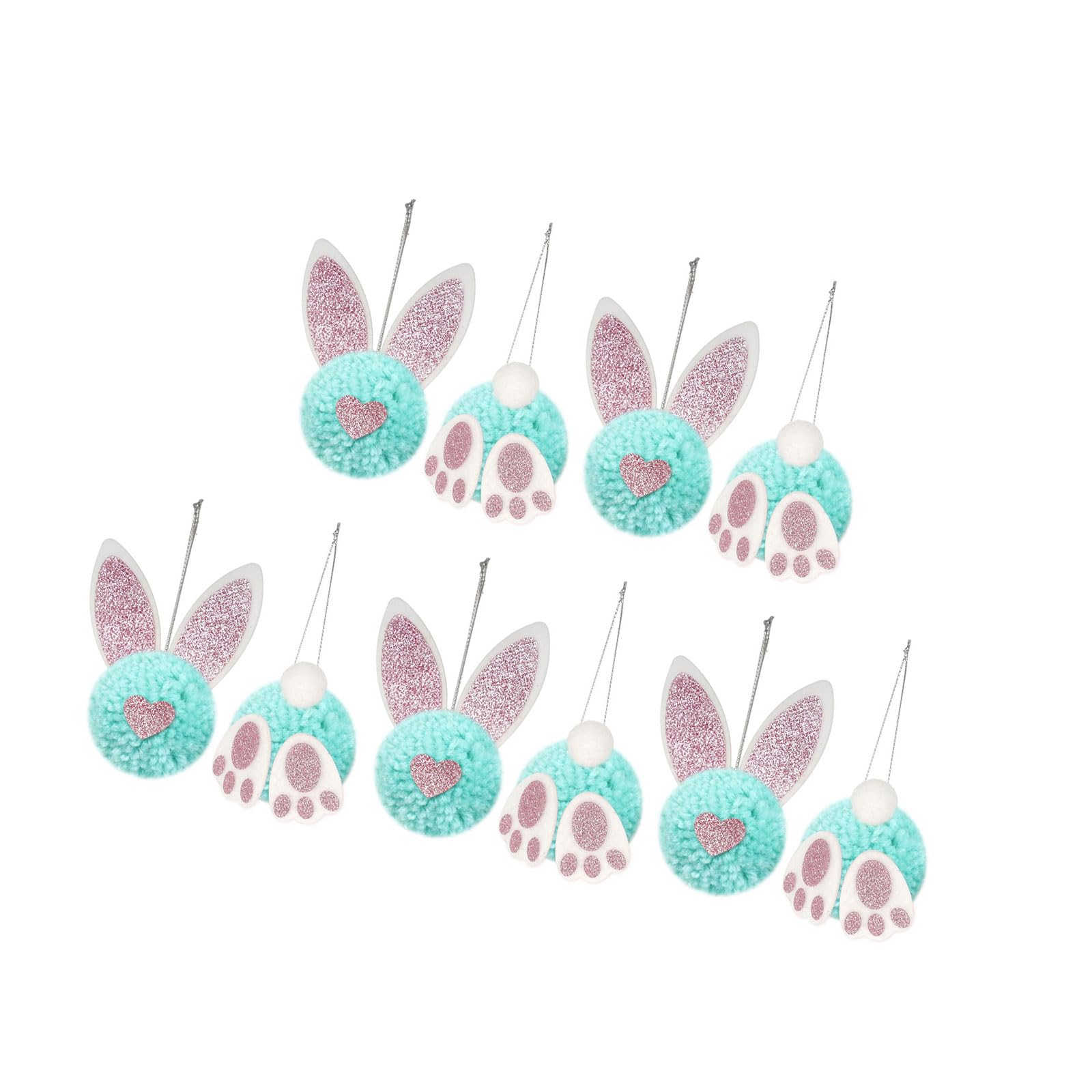 NVOQILIN Stylish Rabbits Ears and Rear Shape Wall Decoration for Easter Party Celebration Spring Party Supplies Easter Rabbits Decoration