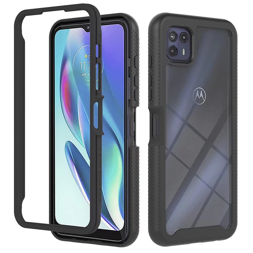 JIAFEI Cover per Samsung Galaxy A34 5G, Rugged Trasparente Dual Layer