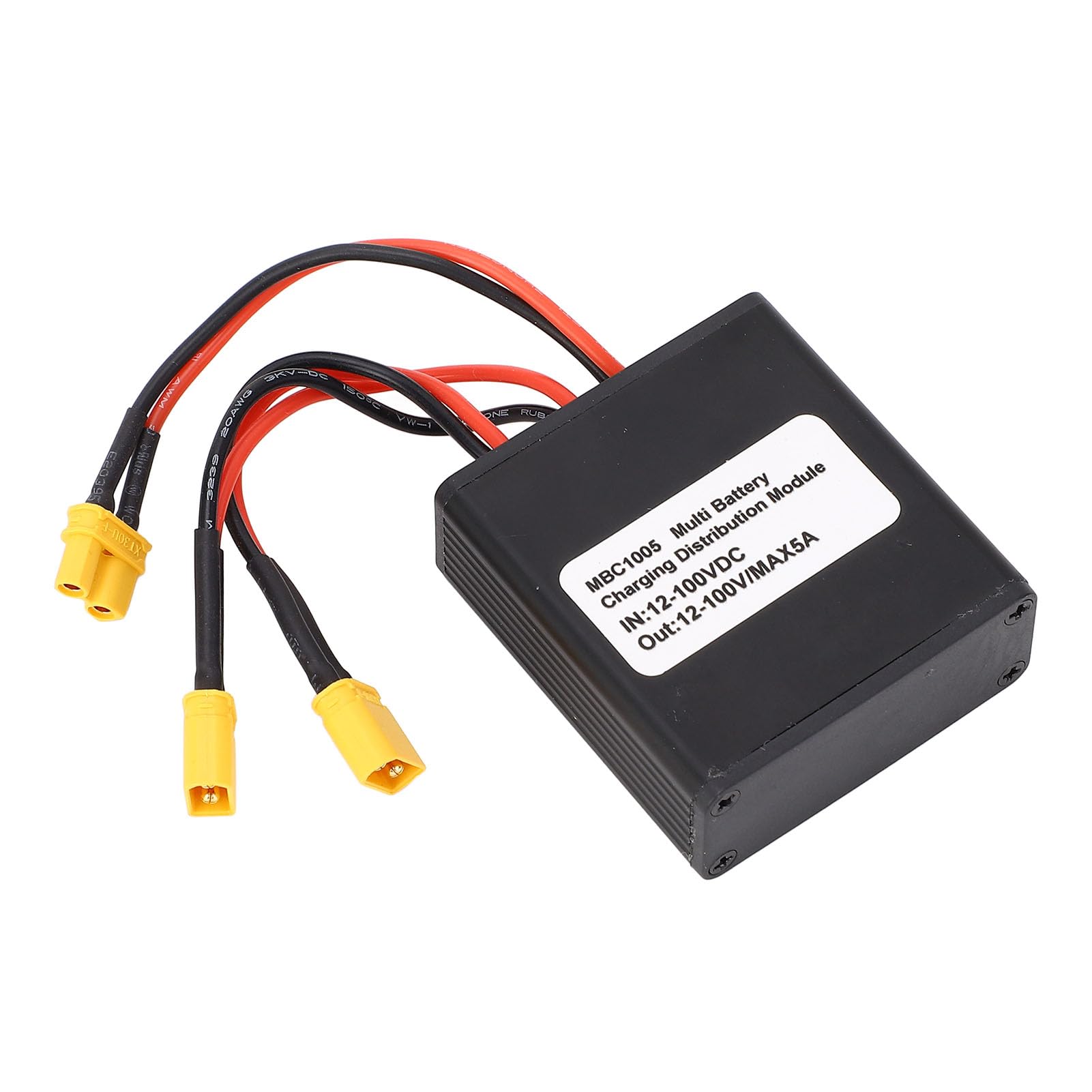 Convertidor de Descarga de Batería Doble para Bicicleta Eléctrica, Adaptador de Módulo Paralelo de Batería Dual 20 V-72 V (20 A), Interfaz XT30U, Hecho de ABS de Primera Calidad