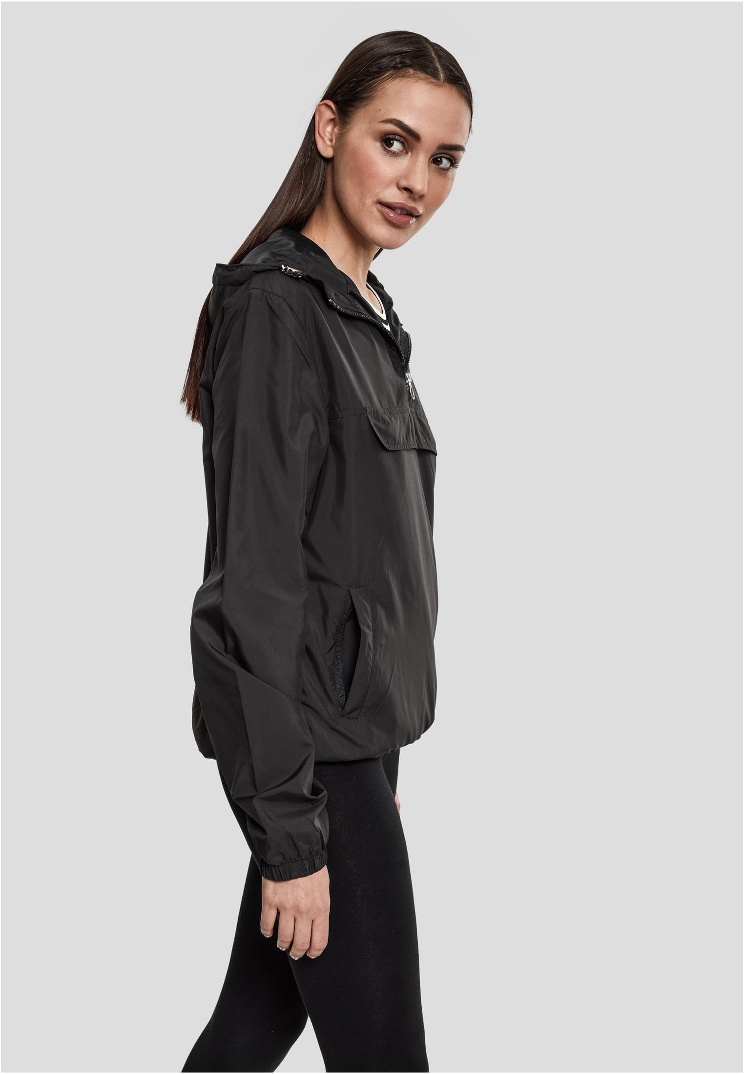 Urban Classics Damen Ladies Basic Pull Over Jacket