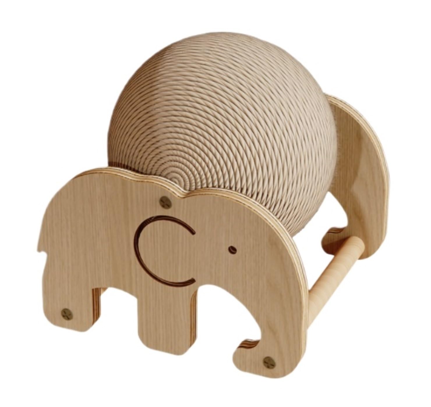 Tiragraffi Cartone per Gatti Tiragraffi for Gatti con Sfera Rotante in Sisal for Protezione Interattiva for Urniture Lounge(15.5cm)