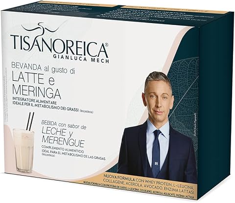 Gianluca Mech | Tisanoreica Bevanda Proteica Latte e Meringa, 4 x 29g