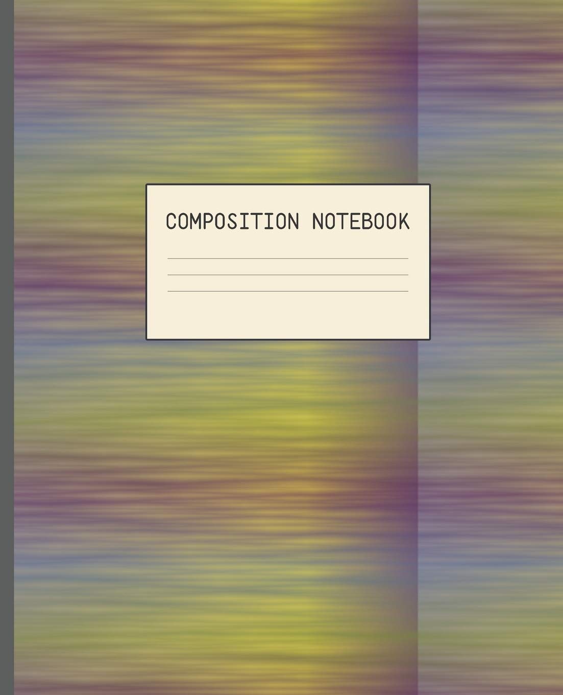 COMPOSITION NOTEBOOK: VAPORWAVE GREEN & YELLOW DUSK SEA DESIGN COVER | 7.5 x 9.25" COLLEGE-RULED 100 PAGES | WORKBOOK, JOURNAL, COMPOSITION NOTEBOOK