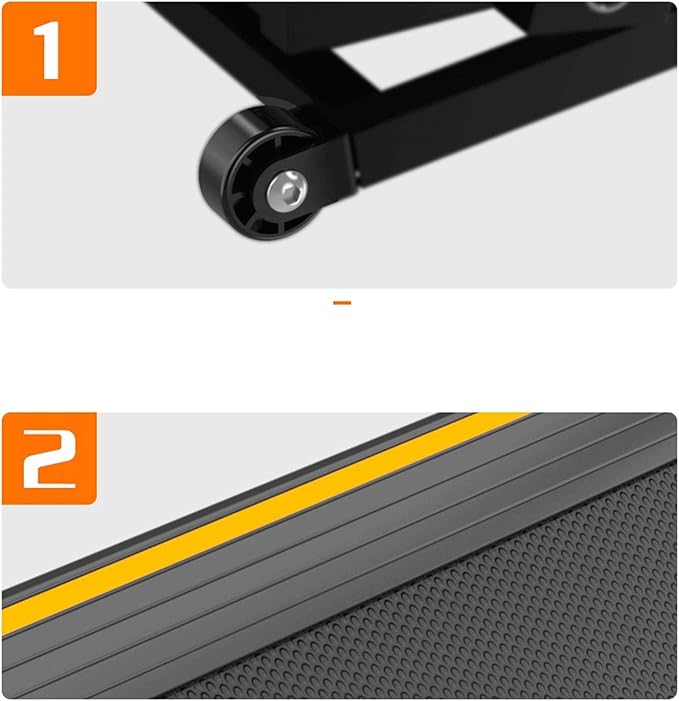 Caminadora Eléctrica Plegable Silenciosa DFEDHF Negra para Gimnasio en Casa miniatura 4