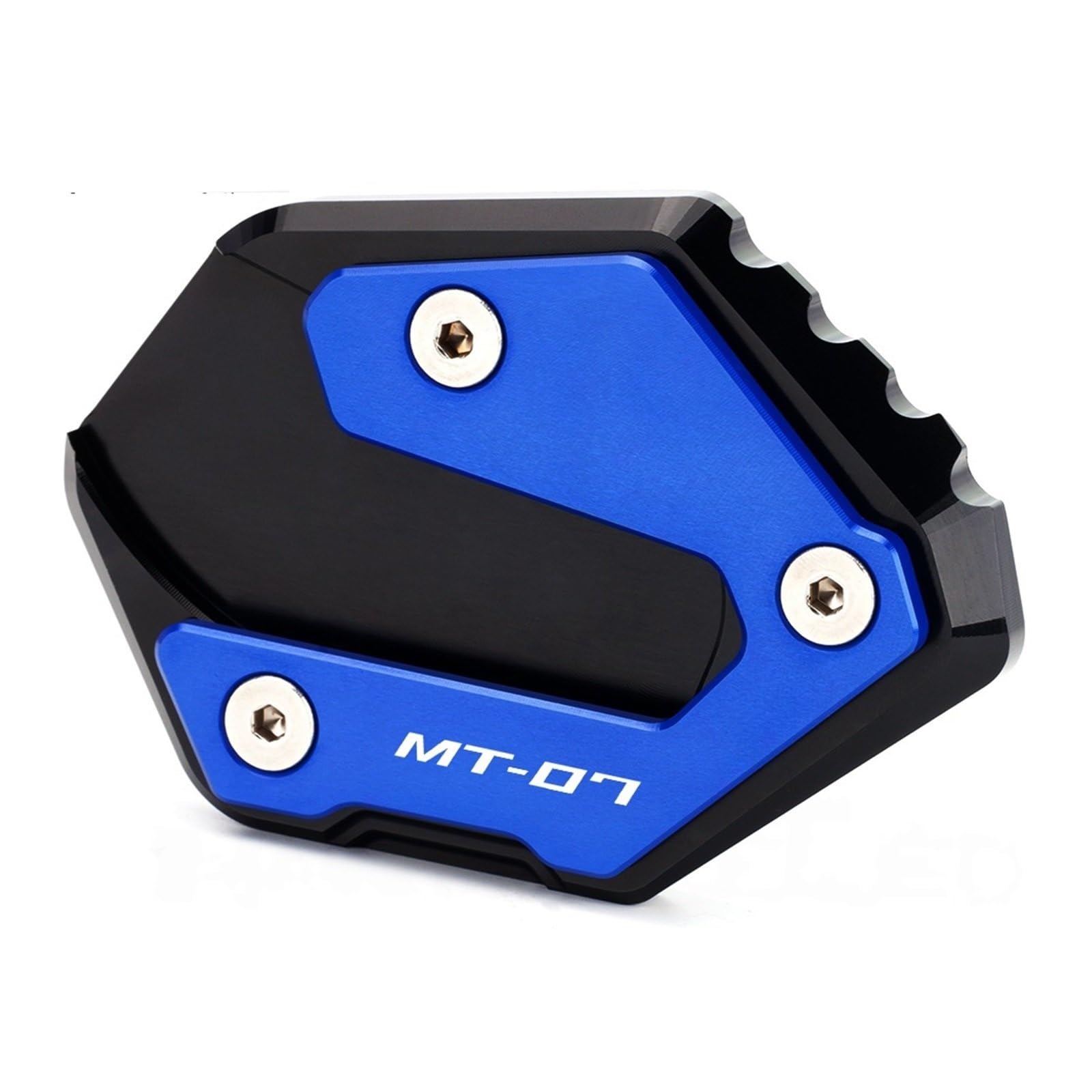 ZNCOJL Motorcycle Side Stand Foot For YA-MAHA For MT 07 MT-07 Mt07 For Tracer MT-07 Motorcycle CNC Side Stand Enlarger Kickstand Enlarge Plate Pad Accessories (Color : 3)