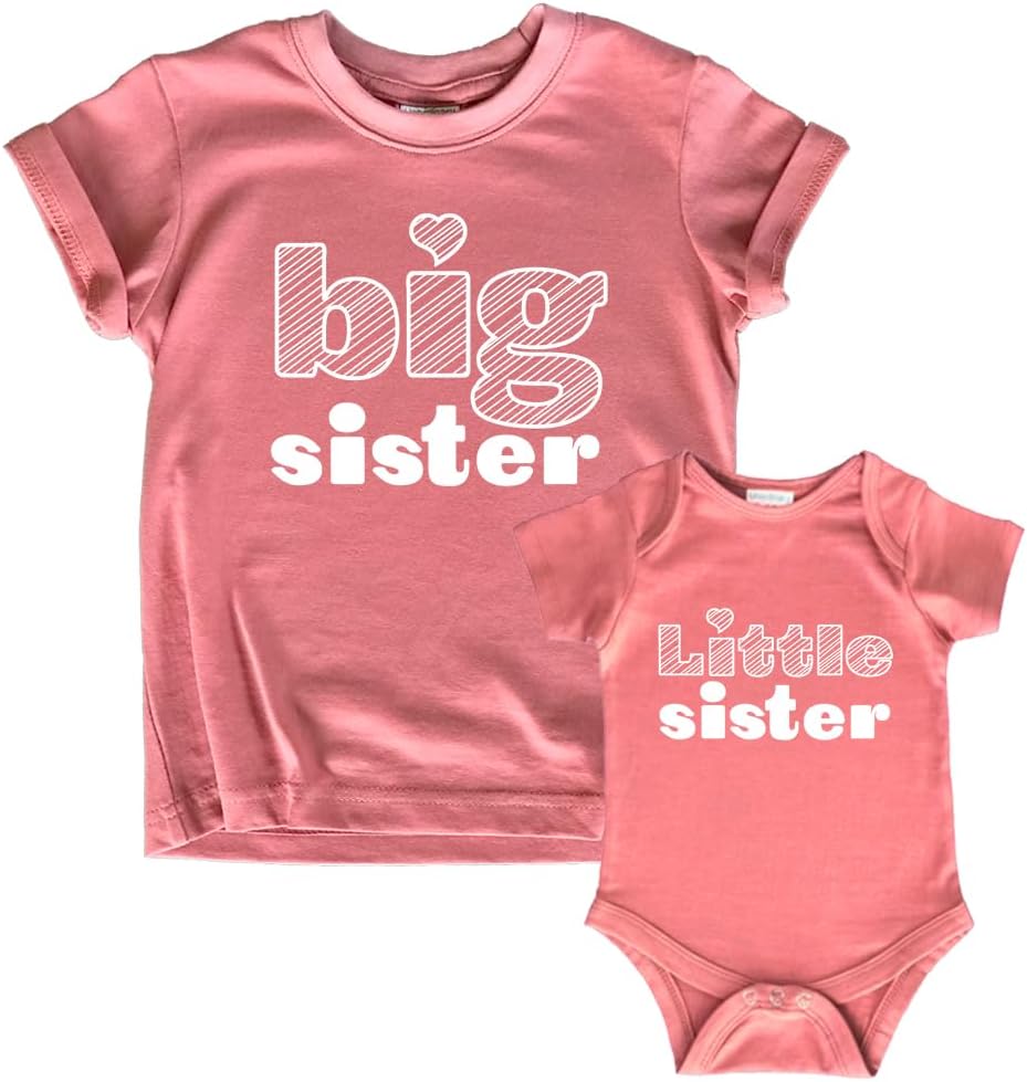 Unordinary Toddler Big Sister Little Sister Outfits Matching Shirts Sibling Gifts girls newborn baby set