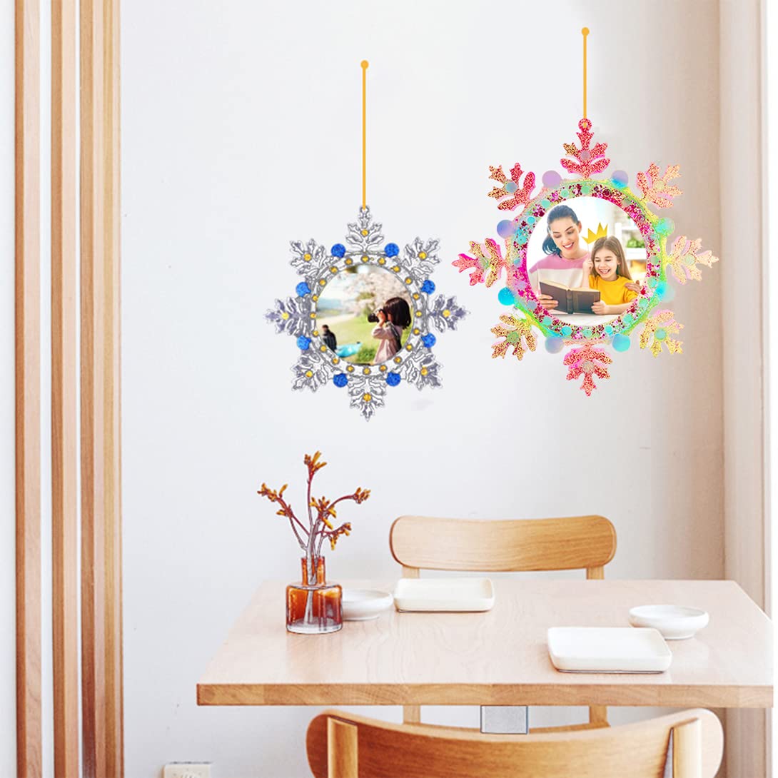 Moule Pour Resine En Cadre Photo - AUTREMENT - Flocon De Neige - Blanc