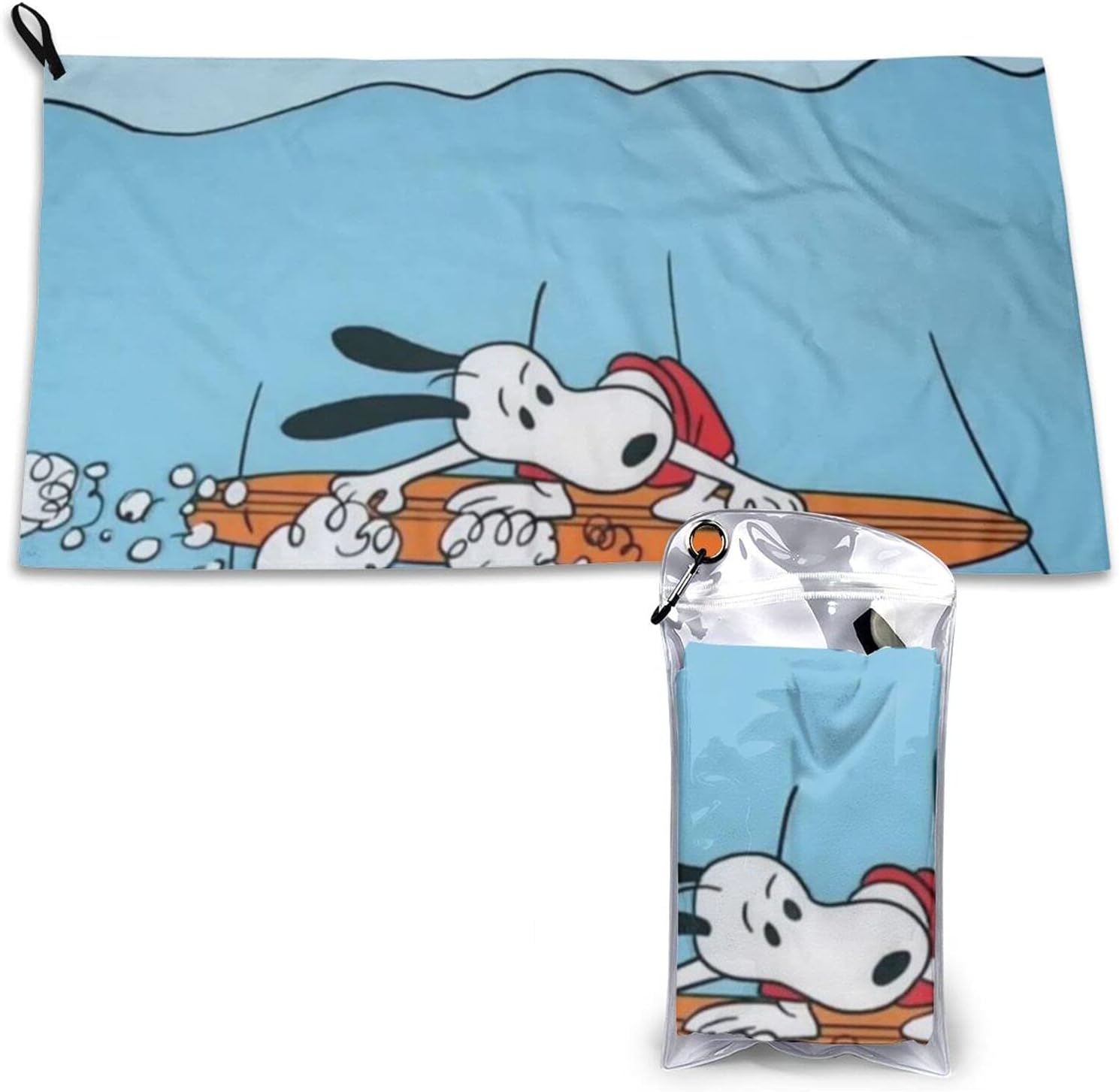 スヌーピーがサーフィンしています6 スポーツタオル アウトドア 登山 水泳 旅行 スポーツ最適 急速に乾燥します 40 80cm 吸水性がよく 往復送料無料 速乾タオル 1枚 おしゃれ かわいい