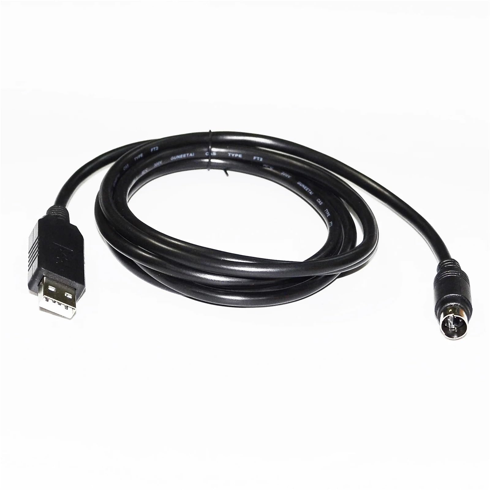 Kabel szeregowy Ttl USB A Mini DIN 6P MD6 do FT-757GXII FT-840 FT-890 FT-900 CAT-890 kabel do programowania do komputera (5 metrów, chip PL2303)
