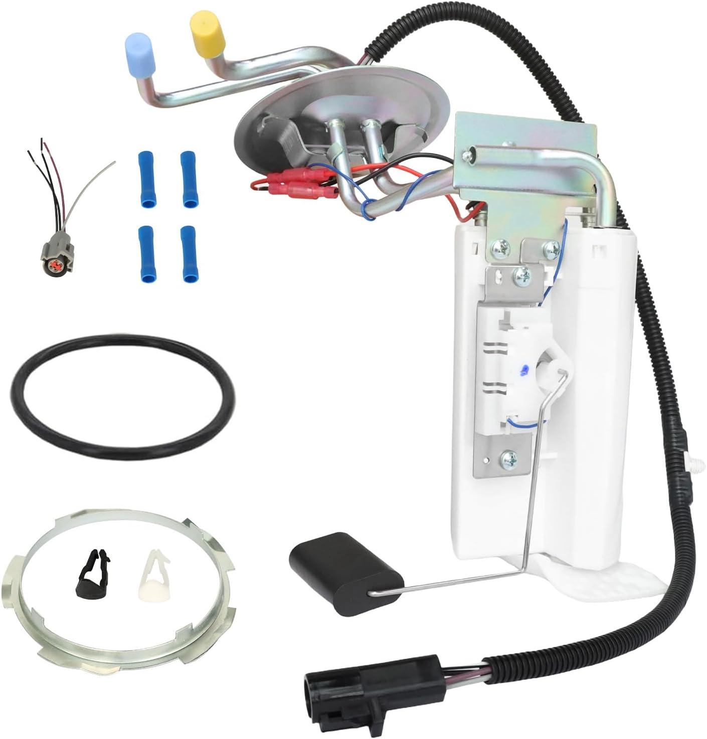 1992-1997 Front Fuel Pump Assembly Compatible for Ford F Super Duty F-150 F-250 F-350 L6 4.9L V8 5.0L 5.8L 7.5L 1992-1997 Midship Tank 17 Gallon, Replace SP2005H