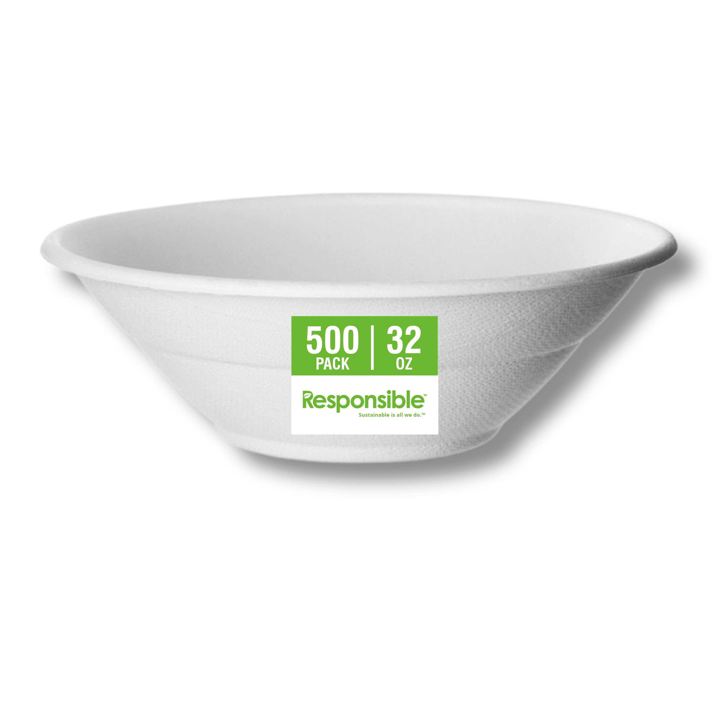 Responsible Products 32 oz (500 Count) / Natural Brown / Casual Bowls