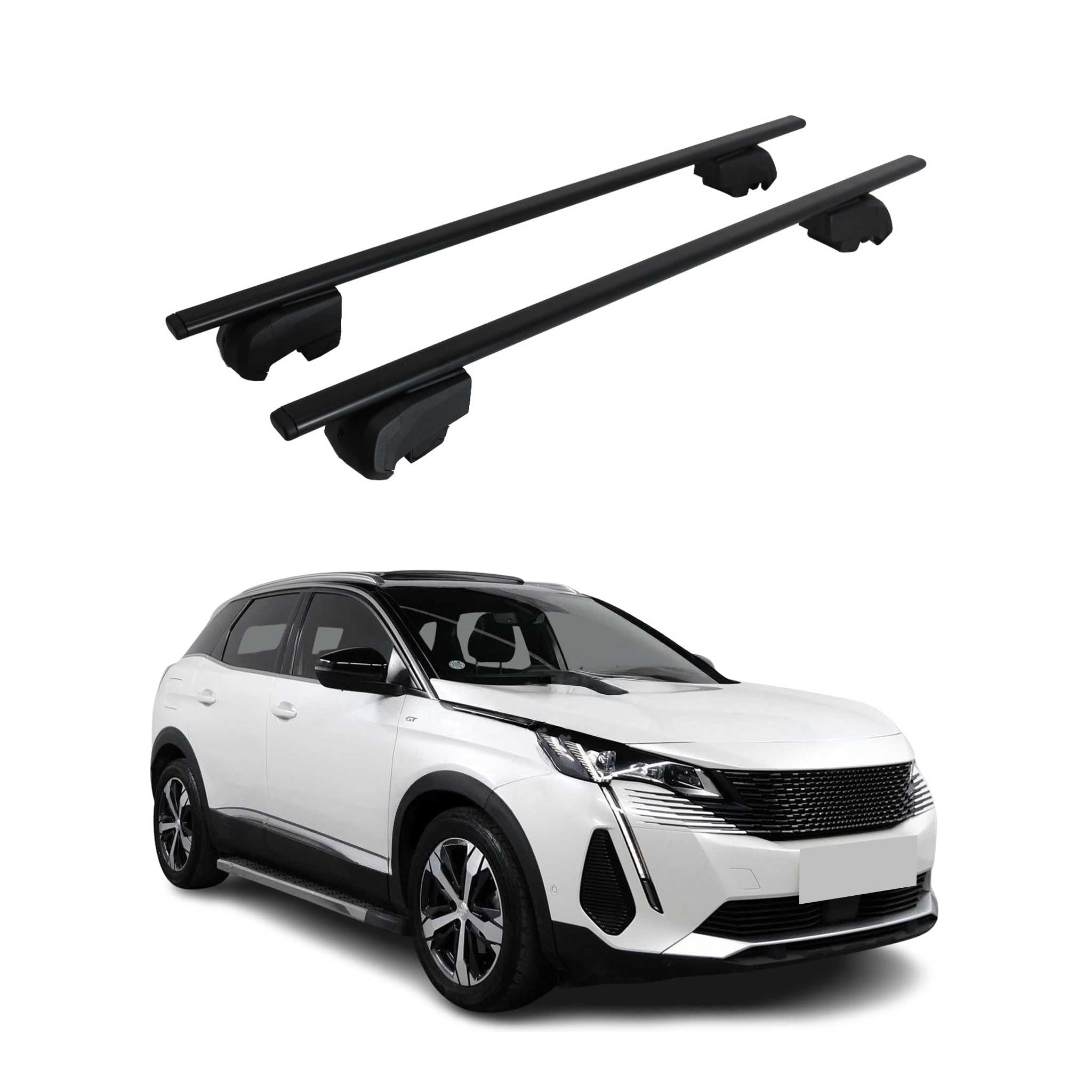OMAC Dachtrager Quertrager fur Peugeot 3008 II 2016-2024 – City Crash testowane – ISO PAS 11154